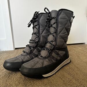 Sorel Whitney Tall Women's Black and Gray Winter Boots